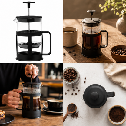 Cafeteira Prensa Francesa 350ml em Vidro Borossilicato | Café e Chá