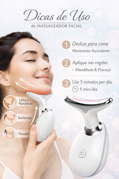 Massageador Facial Elétrico – Sua Pele Mais Firme e Radiante em Minutos