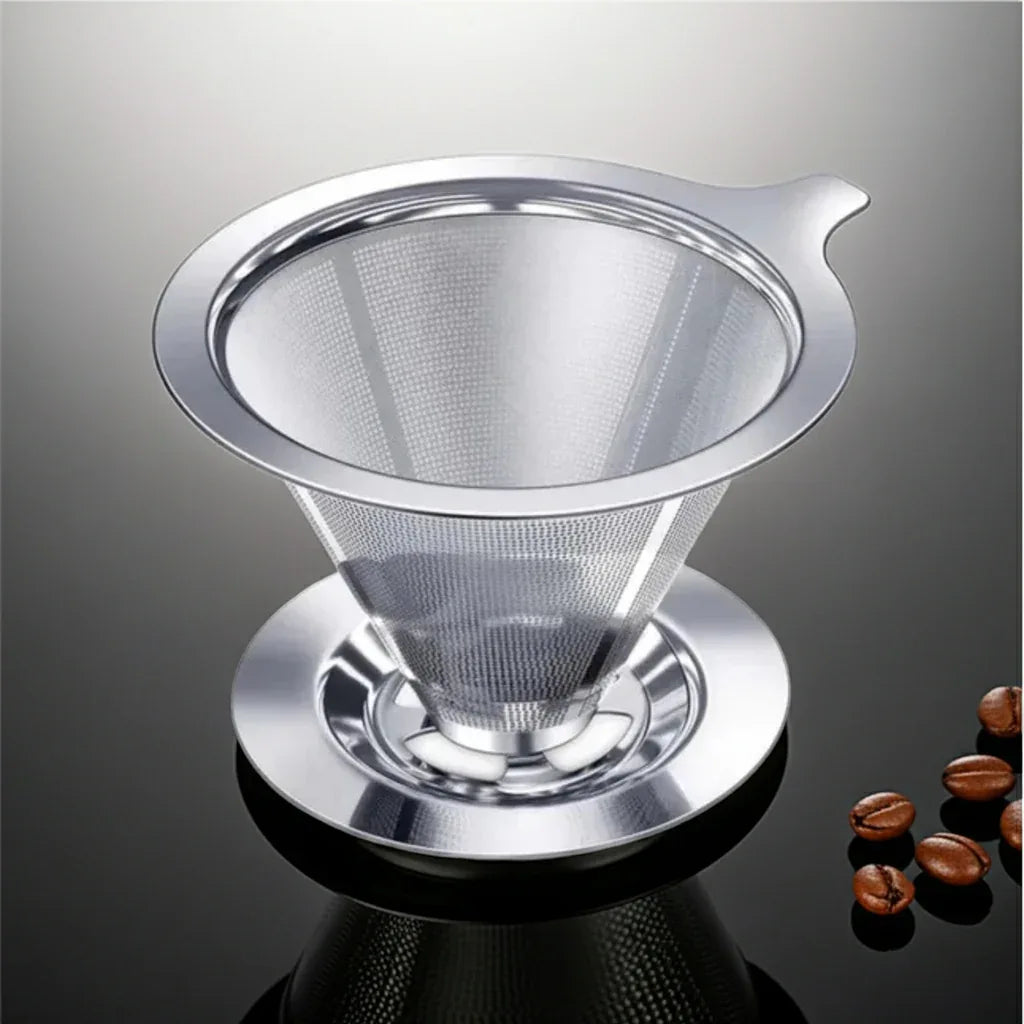 Café Mais Saboroso Sem Filtro de Papel – Coador Inox Reutilizável